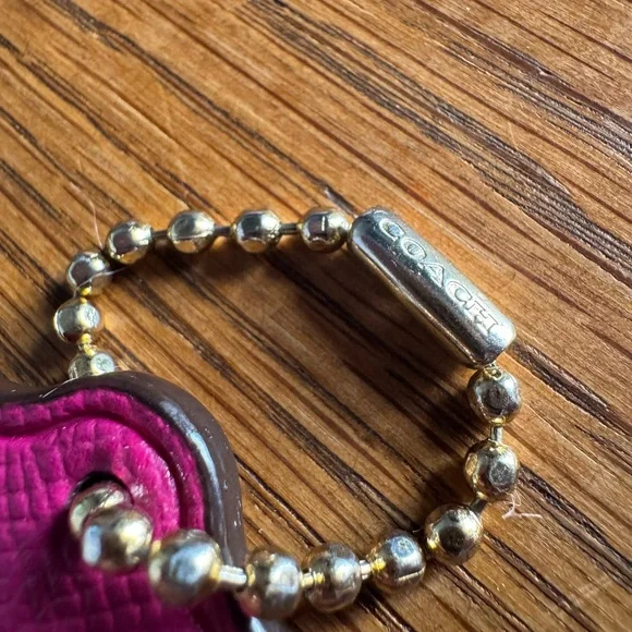 Coach Pink Leather hang tag - Picture 8 of 8